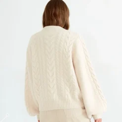Dam Pierre Robert Cable Cardigan Ull