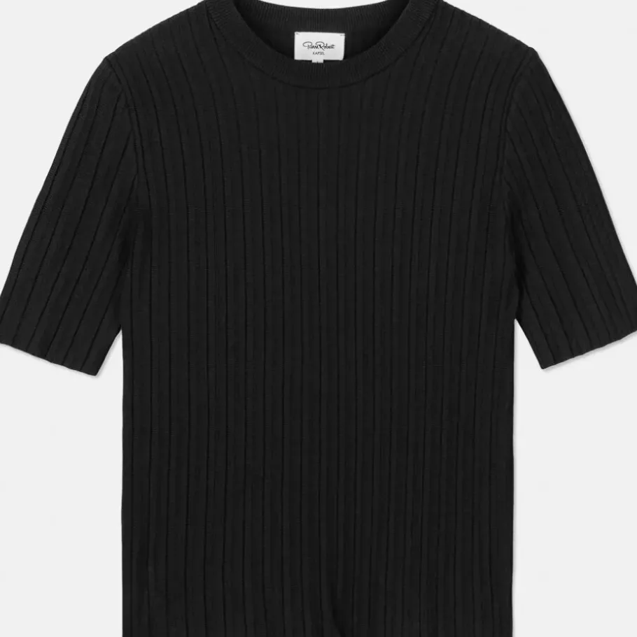 Dam Pierre Robert Finstickad T-Shirt